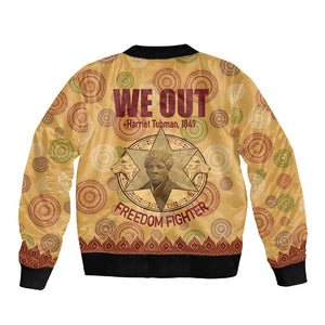 We Out 1849 African-American Sleeve Zip Bomber Jacket Harriet Tubman