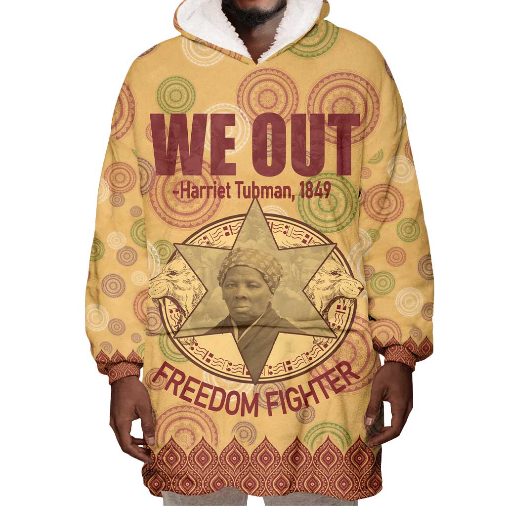 We Out 1849 African-American Wearable Blanket Hoodie Harriet Tubman