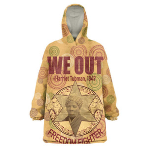 We Out 1849 African-American Wearable Blanket Hoodie Harriet Tubman