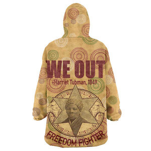 We Out 1849 African-American Wearable Blanket Hoodie Harriet Tubman