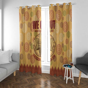 We Out 1849 African-American Window Curtain Harriet Tubman