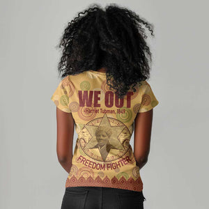 We Out 1849 African-American Women V-Neck T-Shirt Harriet Tubman