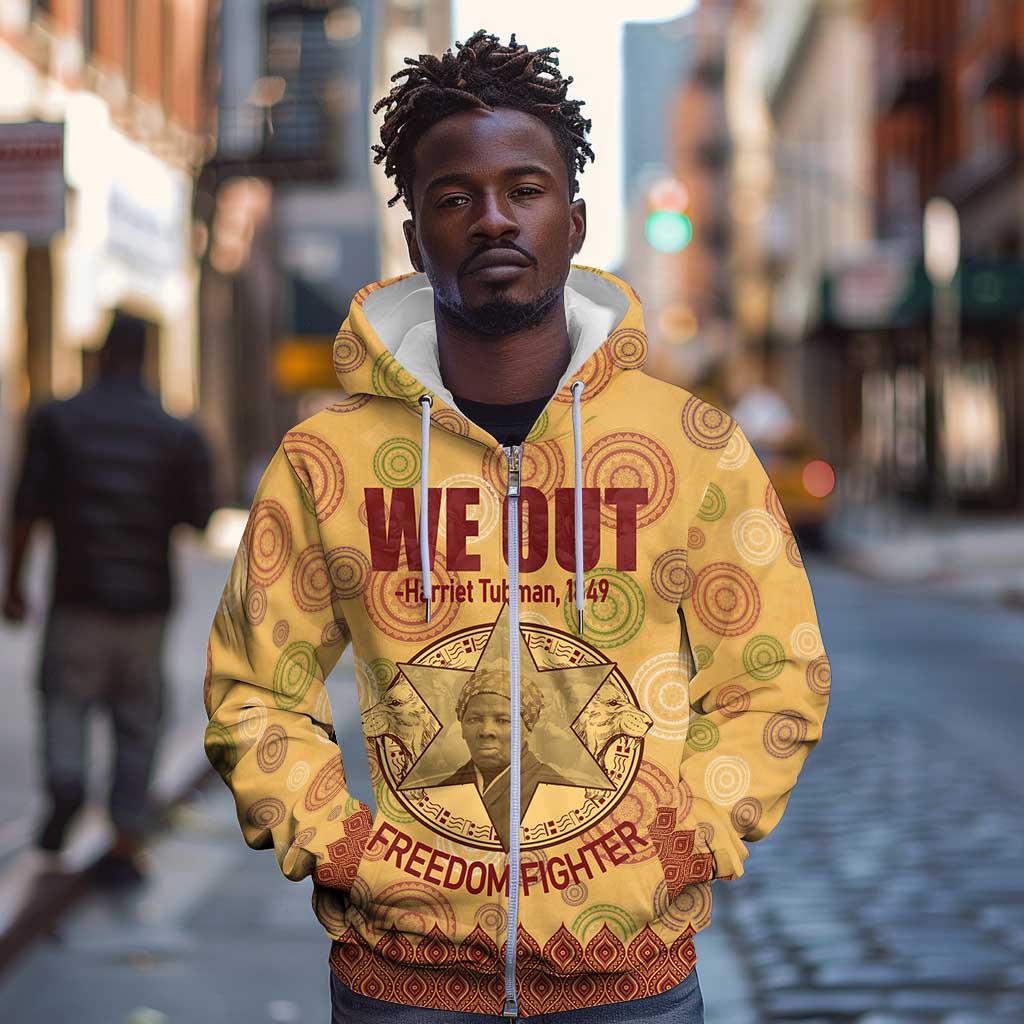 We Out 1849 African-American Zip Hoodie Harriet Tubman