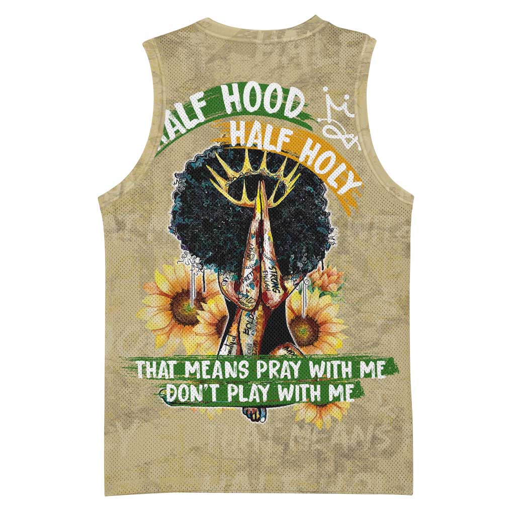 Personalized African Women Basketball Jersey Half Hood Half Holy DT02