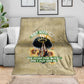 Personalized African Women Blanket Half Hood Half Holy