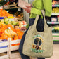 Personalized African Women Grocery Bag Half Hood Half Holy
