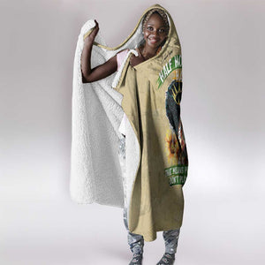 Personalized African Women Hooded Blanket Half Hood Half Holy