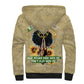 Personalized African Women Sherpa Hoodie Half Hood Half Holy