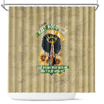 Personalized African Women Shower Curtain Half Hood Half Holy
