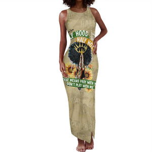 Personalized African Women Tank Maxi Dress Half Hood Half Holy