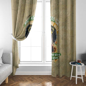 Personalized African Women Window Curtain Half Hood Half Holy