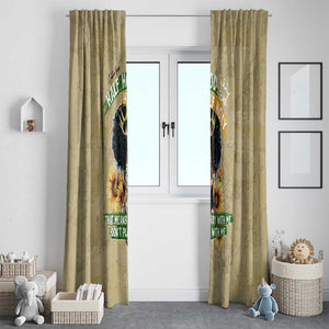 Personalized African Women Window Curtain Half Hood Half Holy