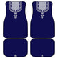 Printed Dashiki African Car Mats Blue