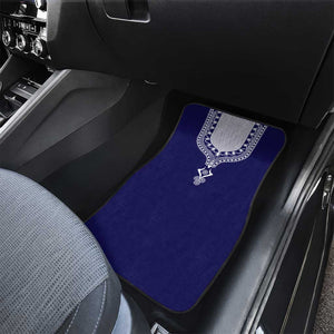 Printed Dashiki African Car Mats Blue