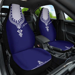 Printed Dashiki African Car Seat Cover Blue