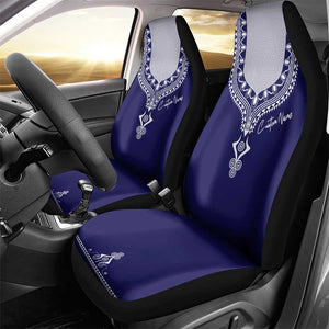 Printed Dashiki African Car Seat Cover Blue