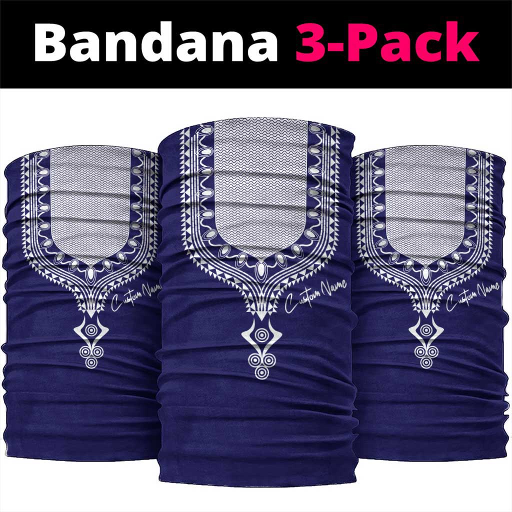 Printed Dashiki African Neck Gaiter Blue DT02