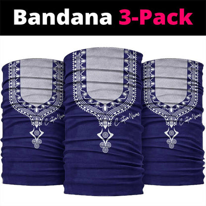Printed Dashiki African Neck Gaiter Blue DT02