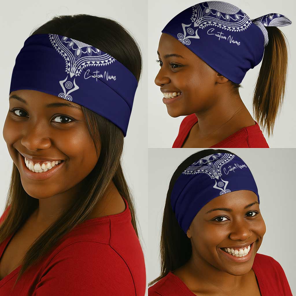 Printed Dashiki African Neck Gaiter Blue DT02