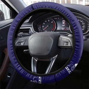 Printed Dashiki African Steering Wheel Cover Blue