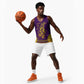 Anubis and Horus Basketball Jersey Egyptian God Purple DT02
