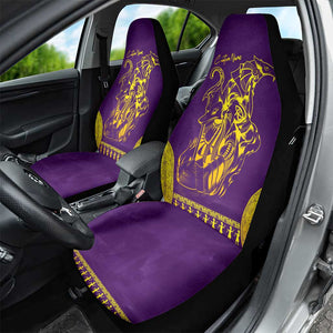 Anubis and Horus Car Seat Cover Egyptian God Purple