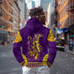 Anubis and Horus Hoodie Egyptian God Purple