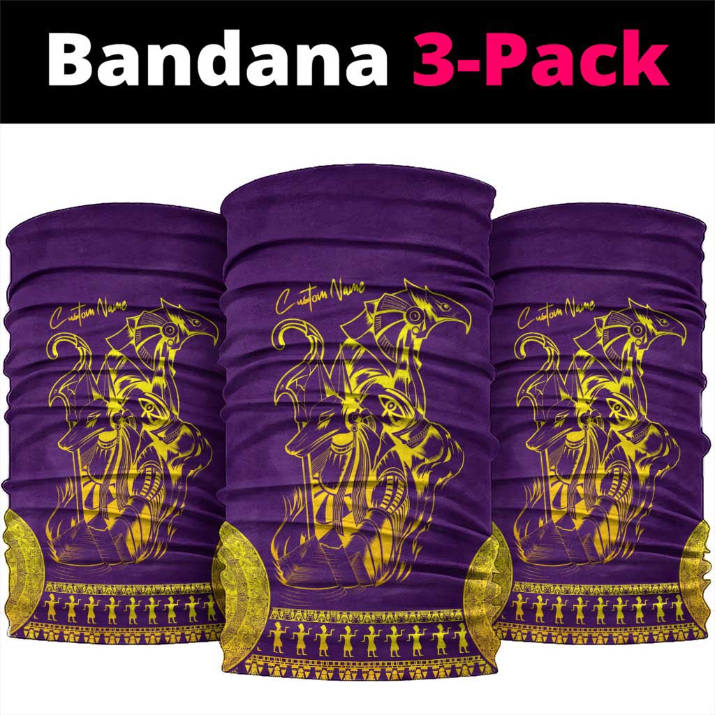 Anubis and Horus Neck Gaiter Egyptian God Purple DT02