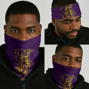 Anubis and Horus Neck Gaiter Egyptian God Purple DT02