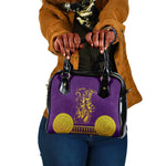 Anubis and Horus Shoulder Handbag Egyptian God Purple