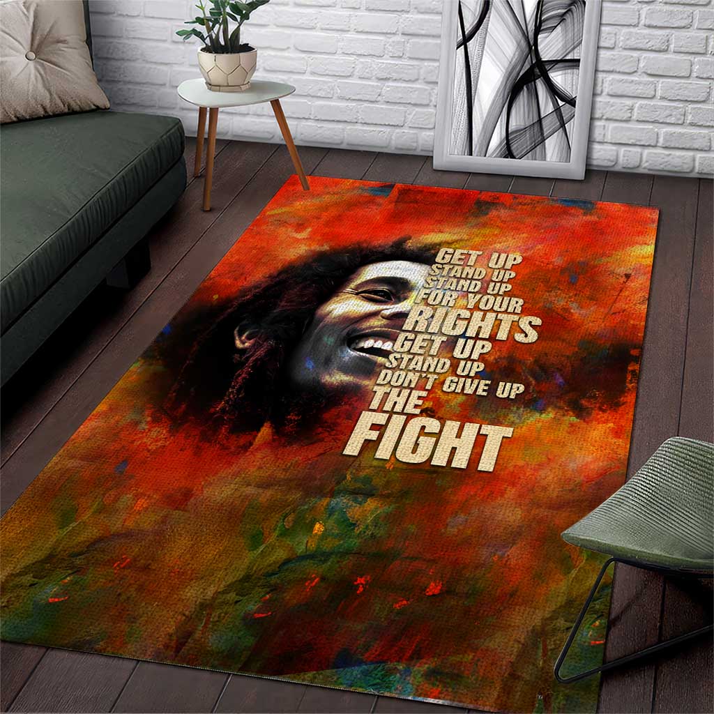 Reggae Legend Bob Area Rug Retro Style