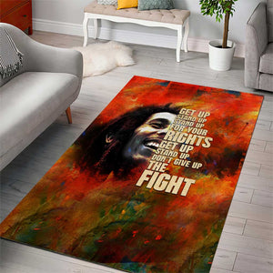 Reggae Legend Bob Area Rug Retro Style