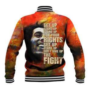 Reggae Legend Bob Baseball Jacket Retro Style DT02