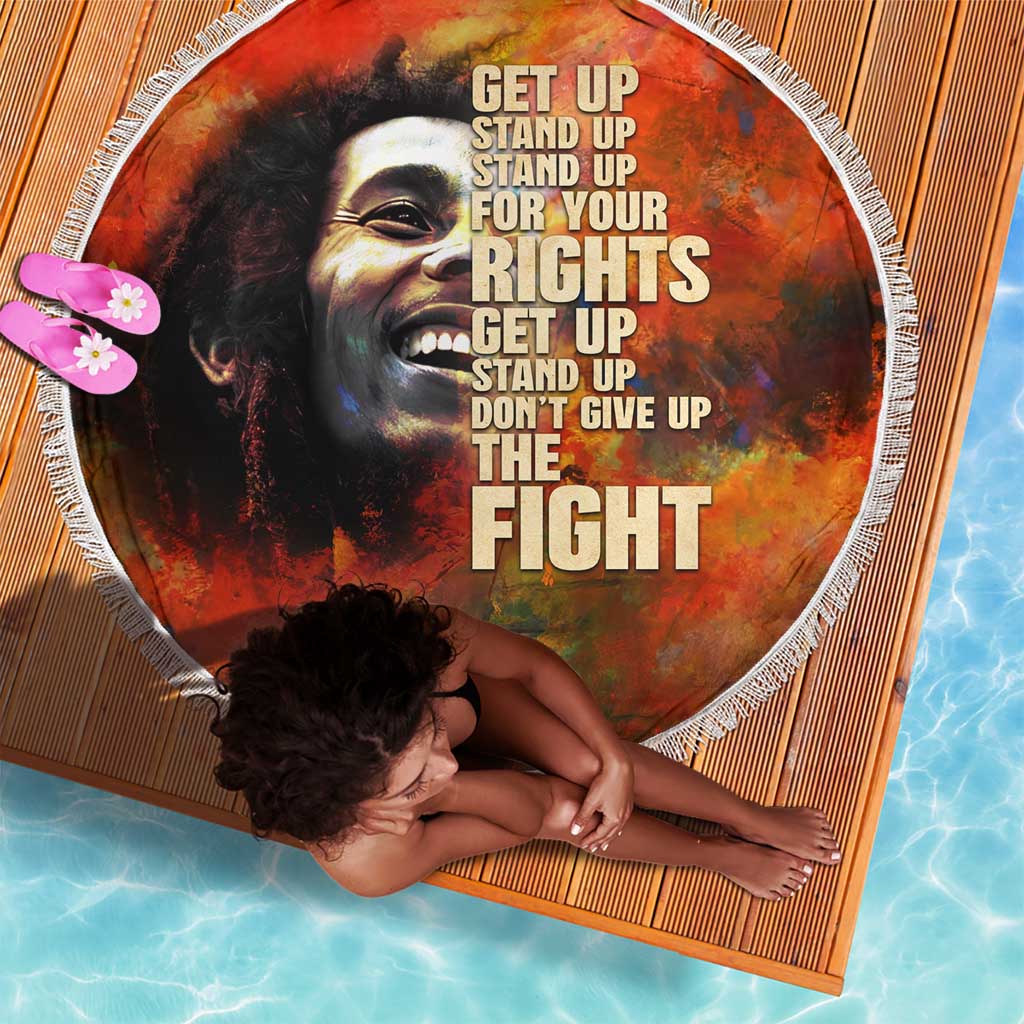 Reggae Legend Bob Beach Blanket Retro Style