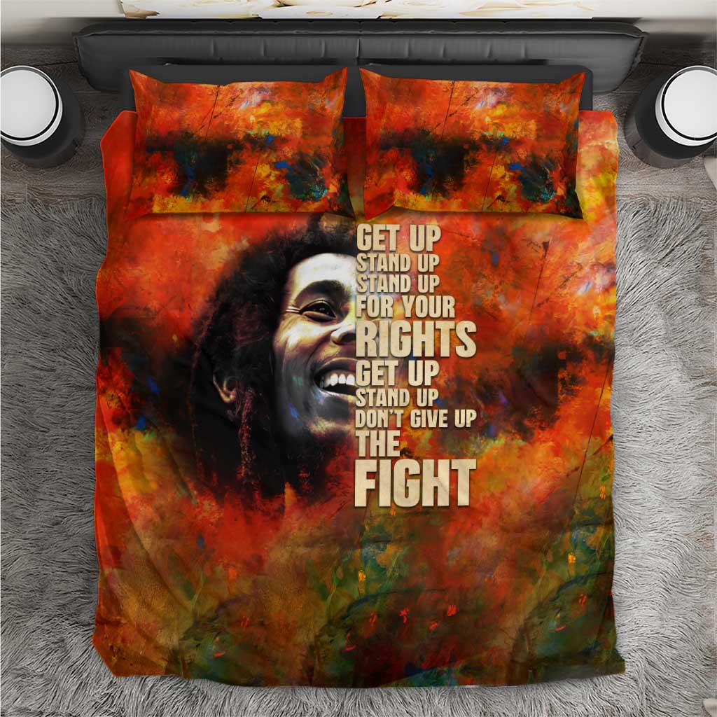 Reggae Legend Bob Bedding Set Retro Style