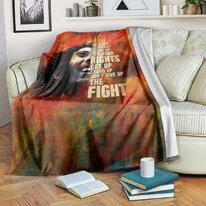 Reggae Legend Bob Blanket Retro Style