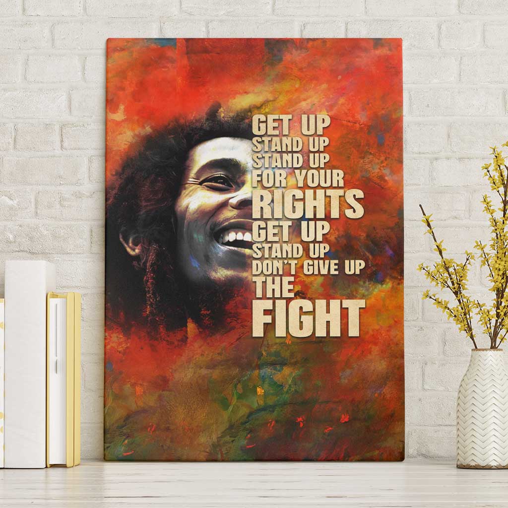 Reggae Legend Bob Canvas Wall Art Retro Style