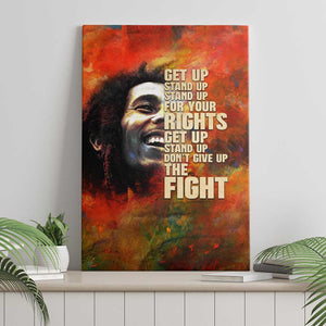 Reggae Legend Bob Canvas Wall Art Retro Style