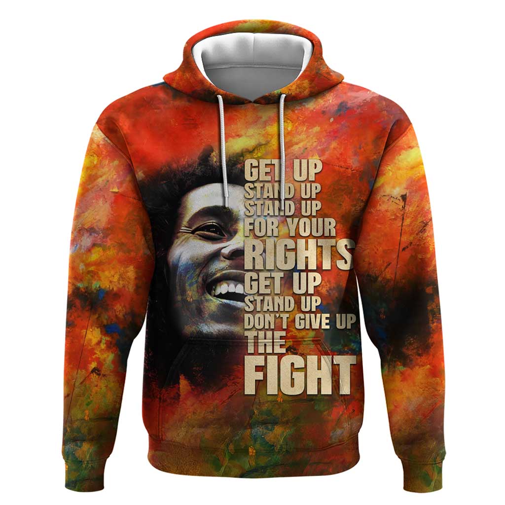 Reggae Legend Bob Hoodie Retro Style