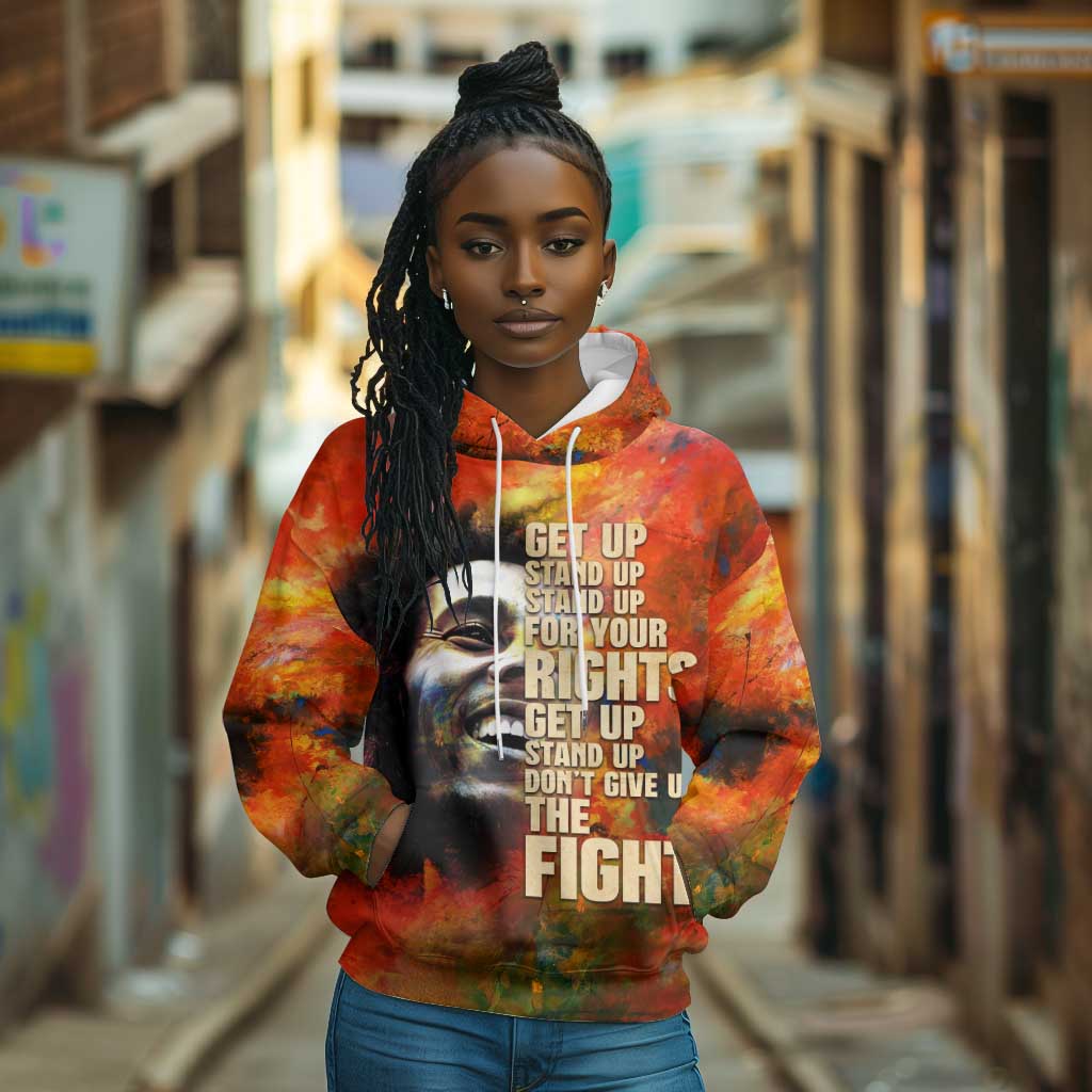 Reggae Legend Bob Hoodie Retro Style