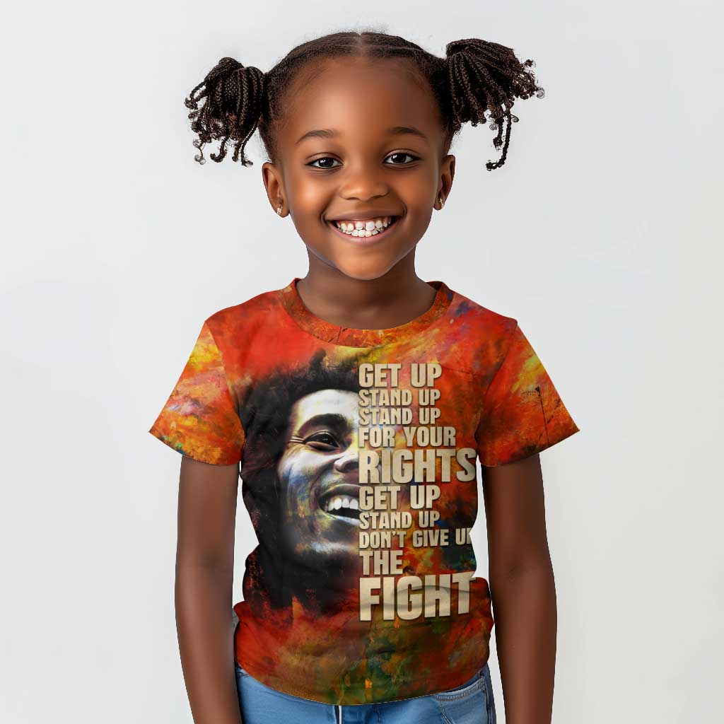 Reggae Legend Bob Kid T shirt Retro Style