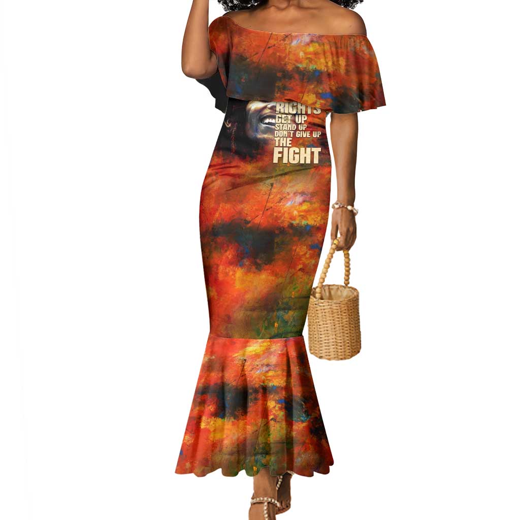 Reggae Legend Bob Mermaid Dress Retro Style