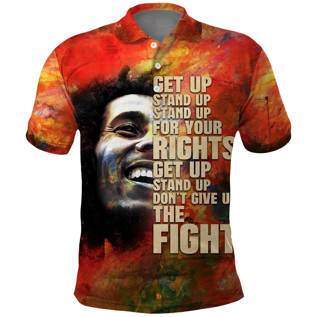 Reggae Legend Bob Polo Shirt Retro Style