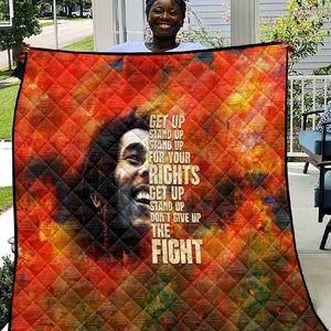 Reggae Legend Bob Quilt Retro Style