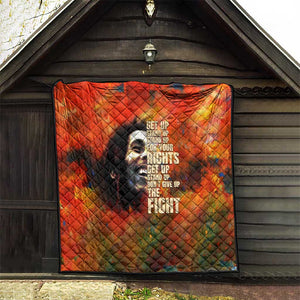 Reggae Legend Bob Quilt Retro Style