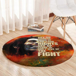 Reggae Legend Bob Round Carpet Retro Style