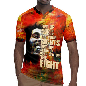 Reggae Legend Bob Rugby Jersey Retro Style