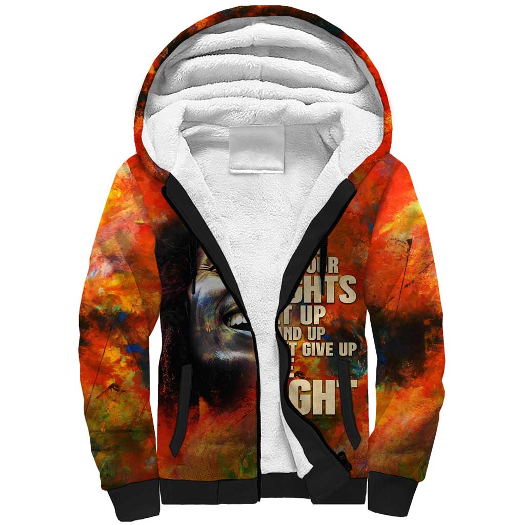 Reggae Legend Bob Sherpa Hoodie Retro Style