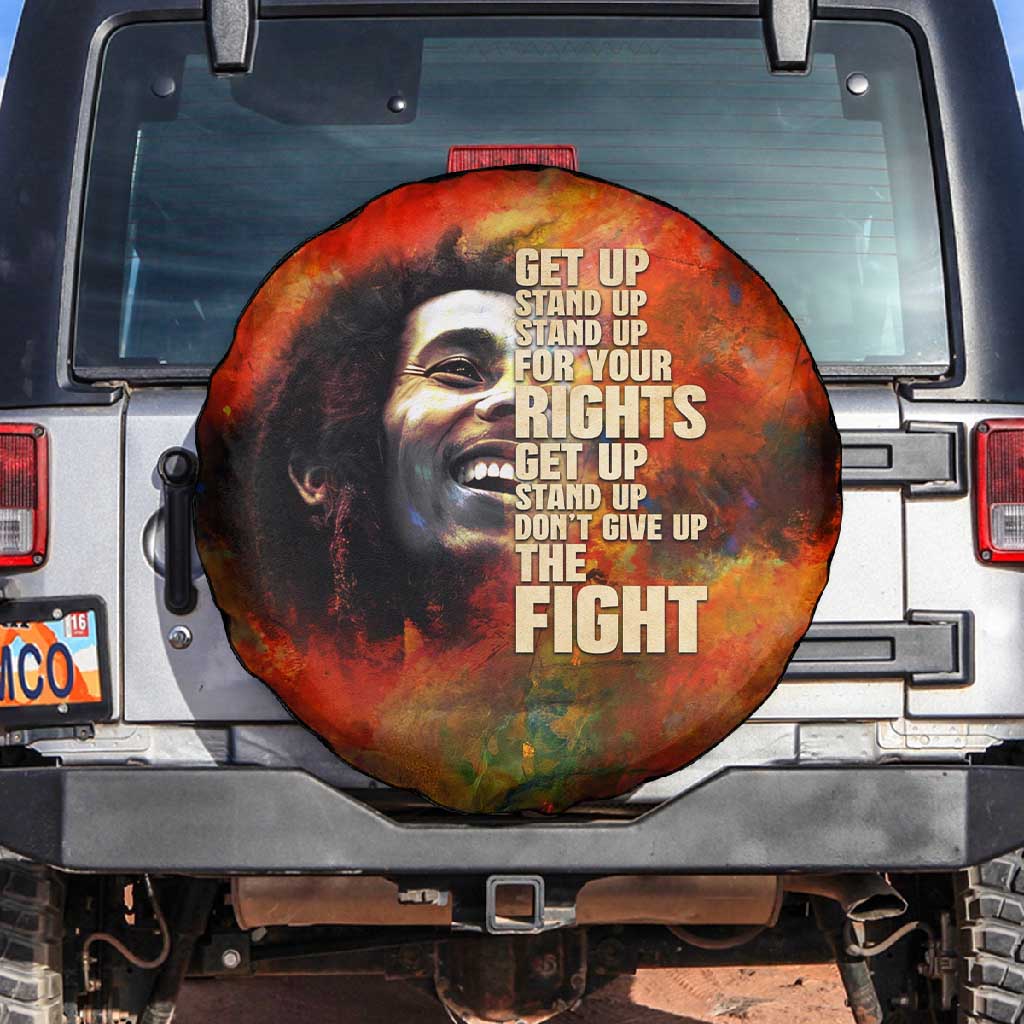 Reggae Legend Bob Spare Tire Cover Retro Style