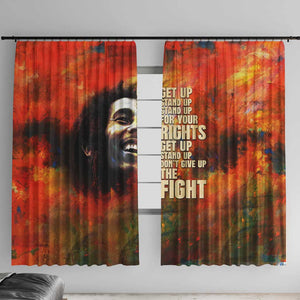 Reggae Legend Bob Window Curtain Retro Style